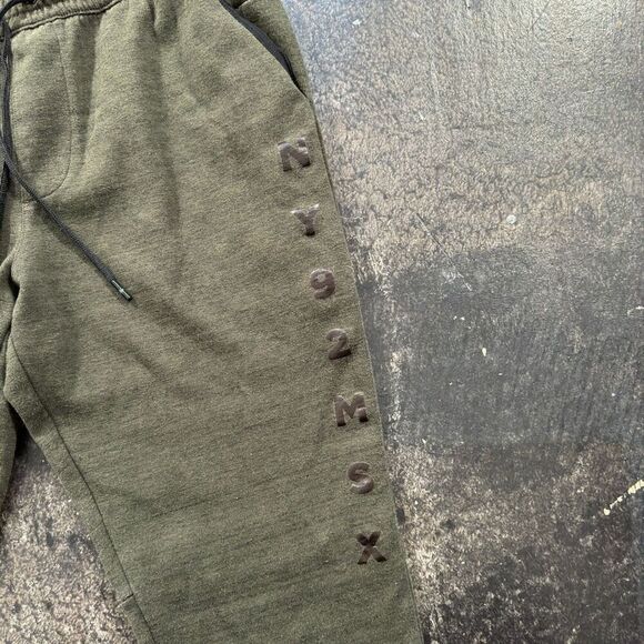 MSX By Micheal Strahan Drawstring Jogger Pants Army Green Sz Medium Cotton Blend - Picture 4 of 10